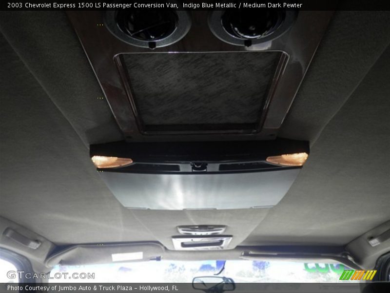 Indigo Blue Metallic / Medium Dark Pewter 2003 Chevrolet Express 1500 LS Passenger Conversion Van