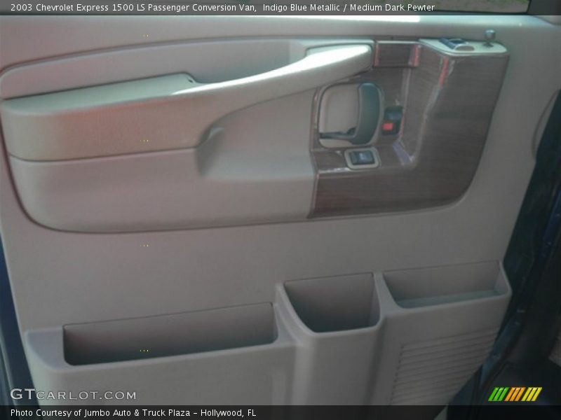 Indigo Blue Metallic / Medium Dark Pewter 2003 Chevrolet Express 1500 LS Passenger Conversion Van