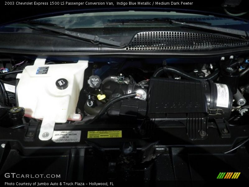 Indigo Blue Metallic / Medium Dark Pewter 2003 Chevrolet Express 1500 LS Passenger Conversion Van