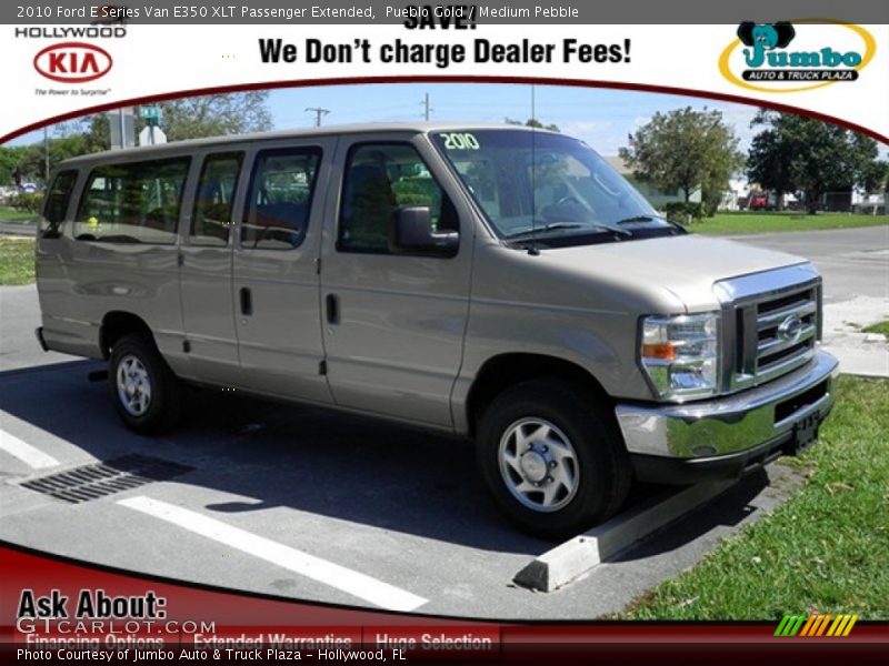 Pueblo Gold / Medium Pebble 2010 Ford E Series Van E350 XLT Passenger Extended