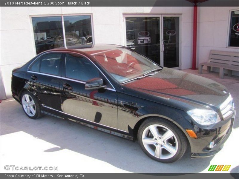 Black / Black 2010 Mercedes-Benz C 300 Sport