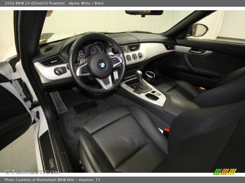 Alpine White / Black 2009 BMW Z4 sDrive30i Roadster