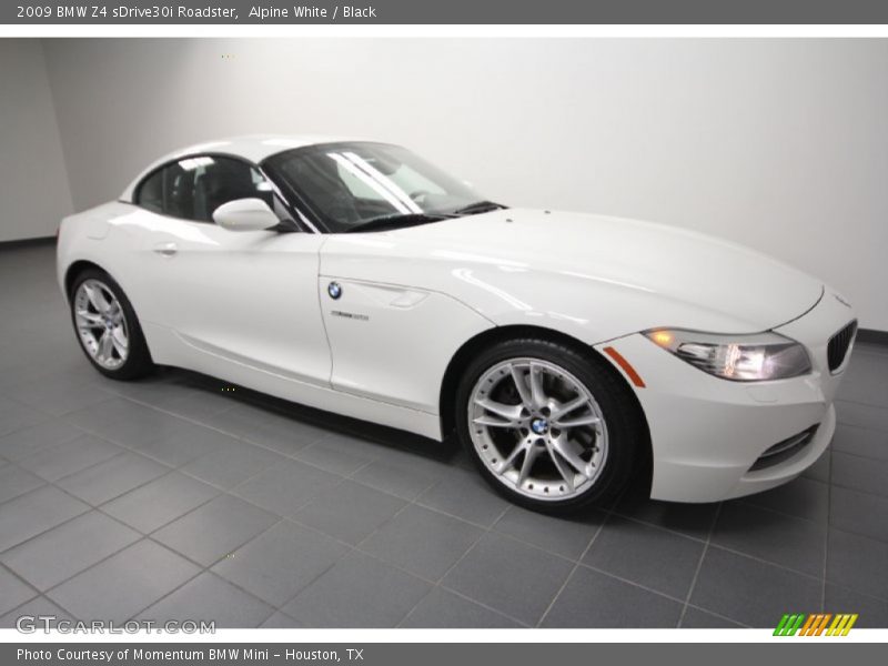 Alpine White / Black 2009 BMW Z4 sDrive30i Roadster