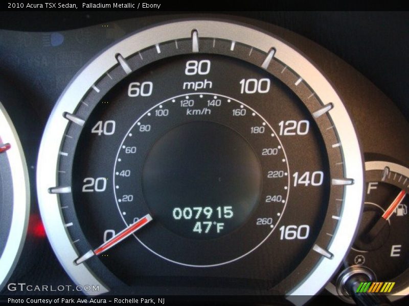 Palladium Metallic / Ebony 2010 Acura TSX Sedan