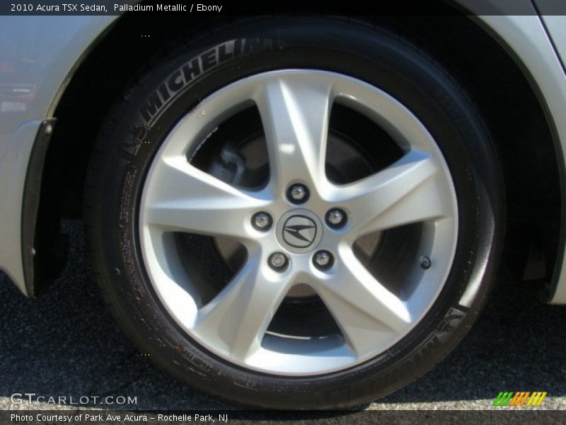 Palladium Metallic / Ebony 2010 Acura TSX Sedan