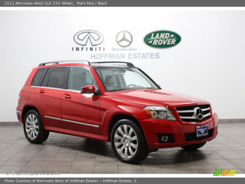 Mars Red / Black 2011 Mercedes-Benz GLK 350 4Matic