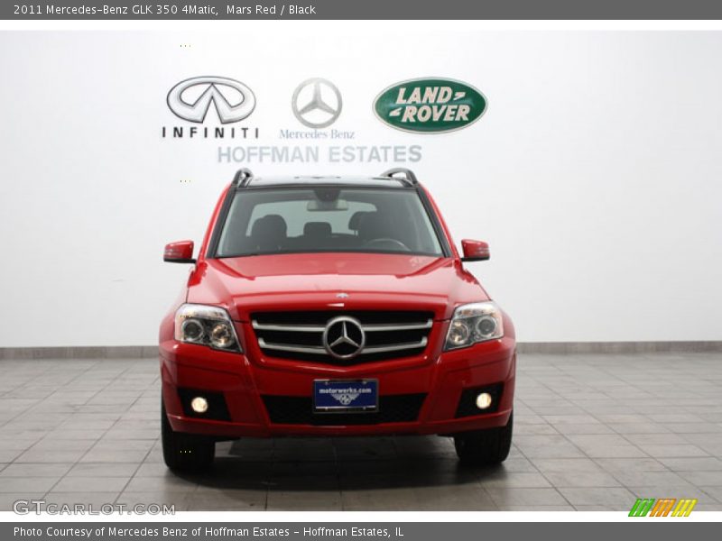 Mars Red / Black 2011 Mercedes-Benz GLK 350 4Matic