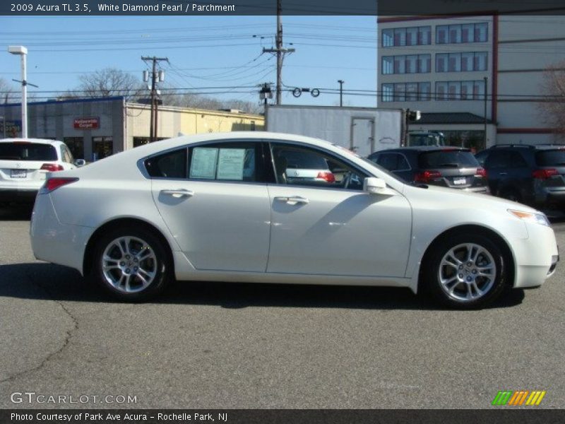 White Diamond Pearl / Parchment 2009 Acura TL 3.5