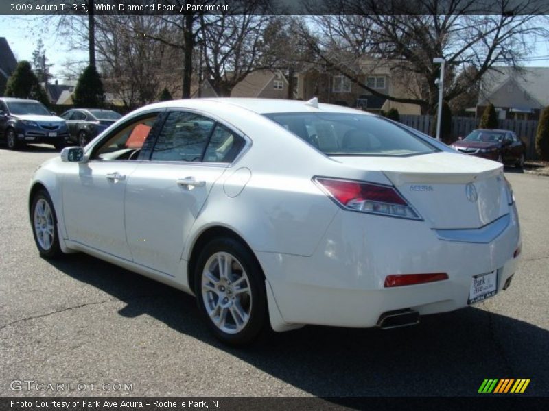 White Diamond Pearl / Parchment 2009 Acura TL 3.5