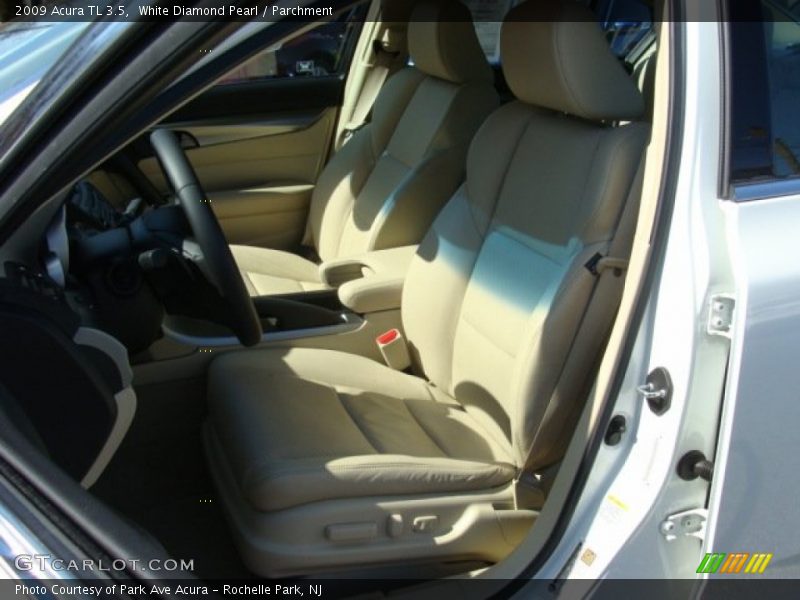 White Diamond Pearl / Parchment 2009 Acura TL 3.5
