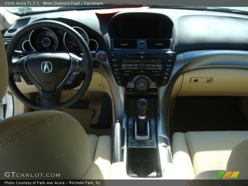 White Diamond Pearl / Parchment 2009 Acura TL 3.5