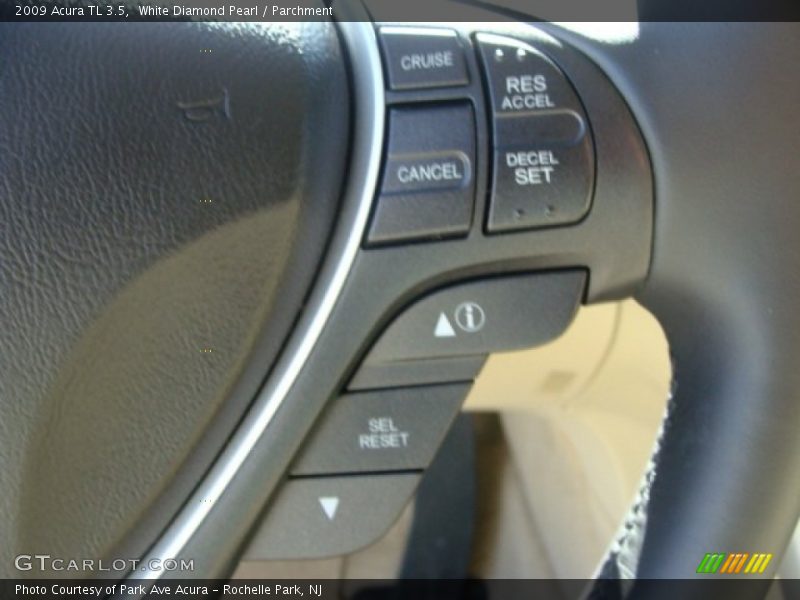 White Diamond Pearl / Parchment 2009 Acura TL 3.5
