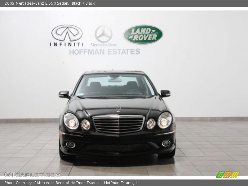 Black / Black 2009 Mercedes-Benz E 550 Sedan