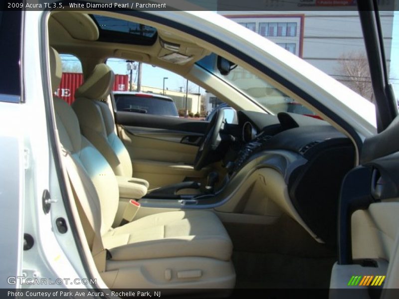White Diamond Pearl / Parchment 2009 Acura TL 3.5
