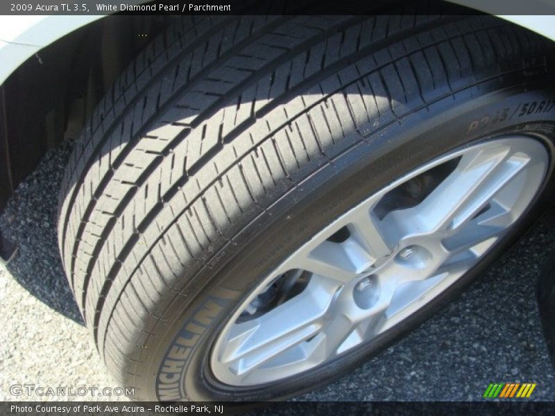 White Diamond Pearl / Parchment 2009 Acura TL 3.5
