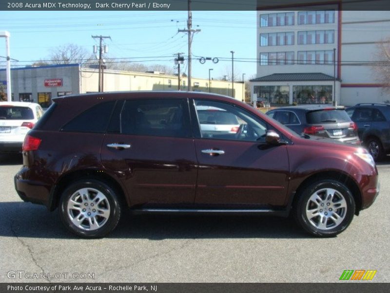 Dark Cherry Pearl / Ebony 2008 Acura MDX Technology