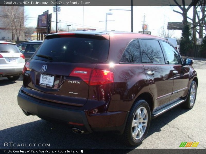 Dark Cherry Pearl / Ebony 2008 Acura MDX Technology