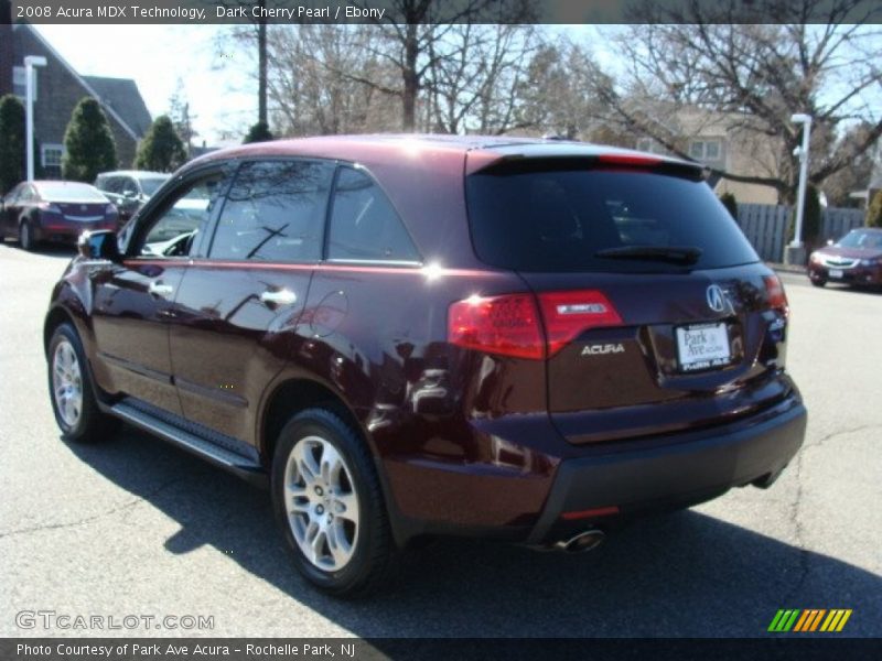 Dark Cherry Pearl / Ebony 2008 Acura MDX Technology