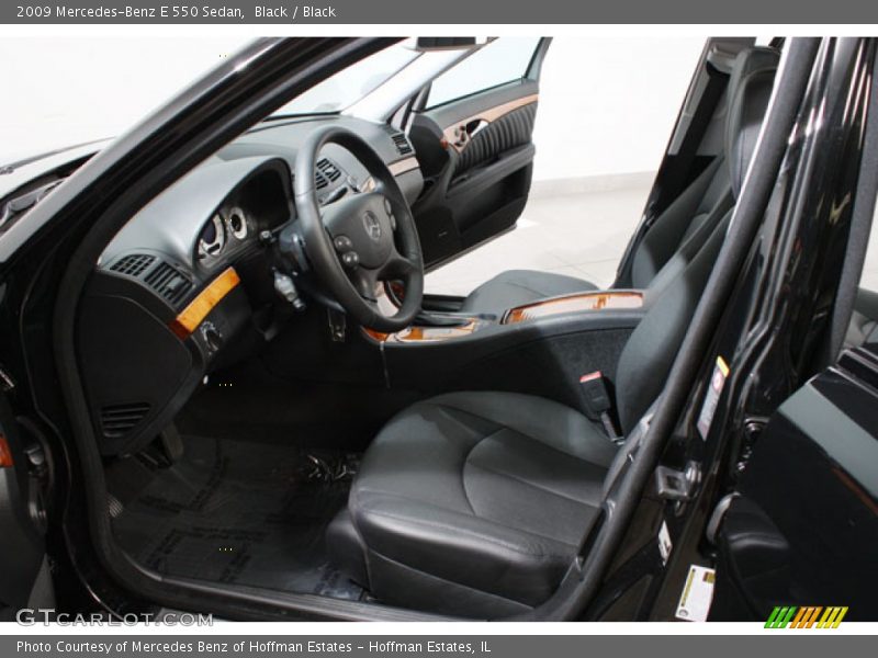 Black / Black 2009 Mercedes-Benz E 550 Sedan