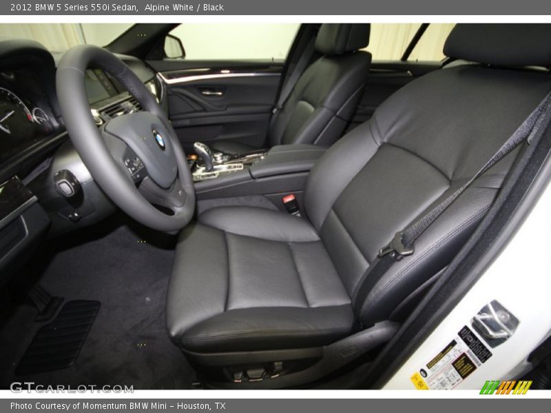 Alpine White / Black 2012 BMW 5 Series 550i Sedan