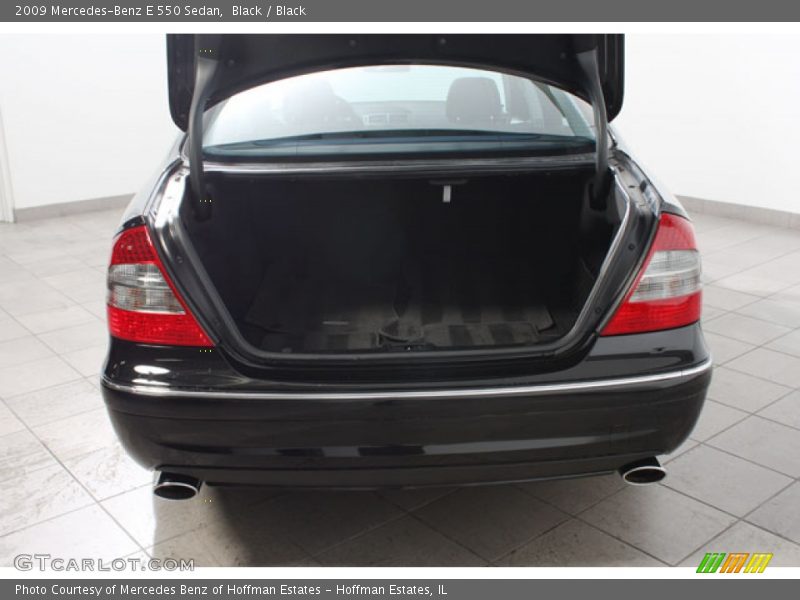 Black / Black 2009 Mercedes-Benz E 550 Sedan