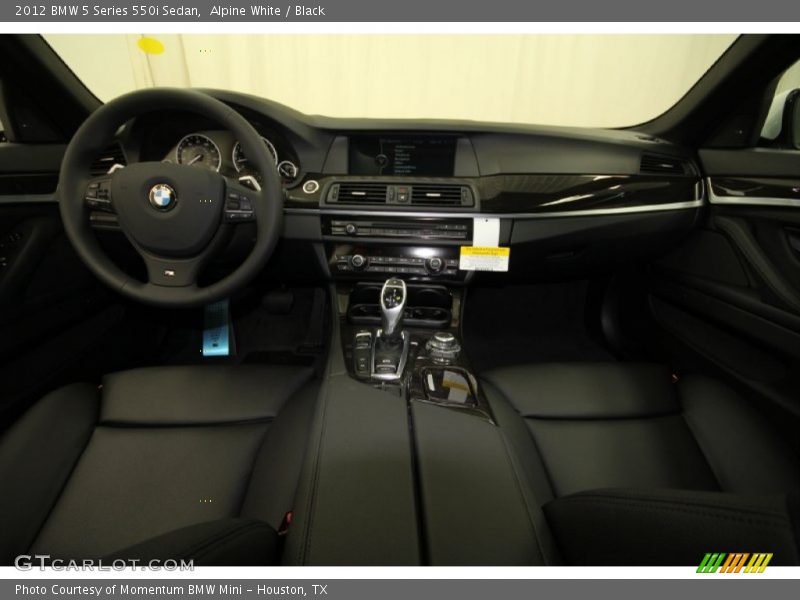 Alpine White / Black 2012 BMW 5 Series 550i Sedan
