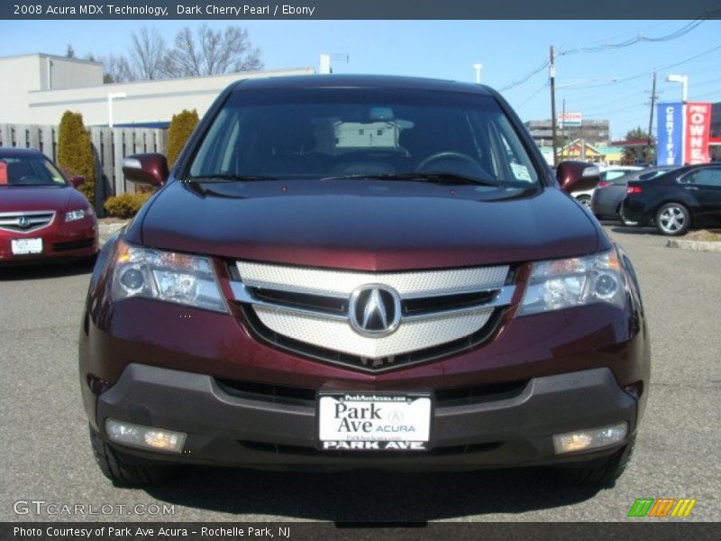 Dark Cherry Pearl / Ebony 2008 Acura MDX Technology