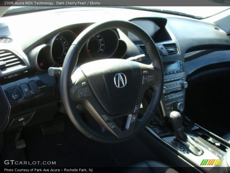 Dark Cherry Pearl / Ebony 2008 Acura MDX Technology