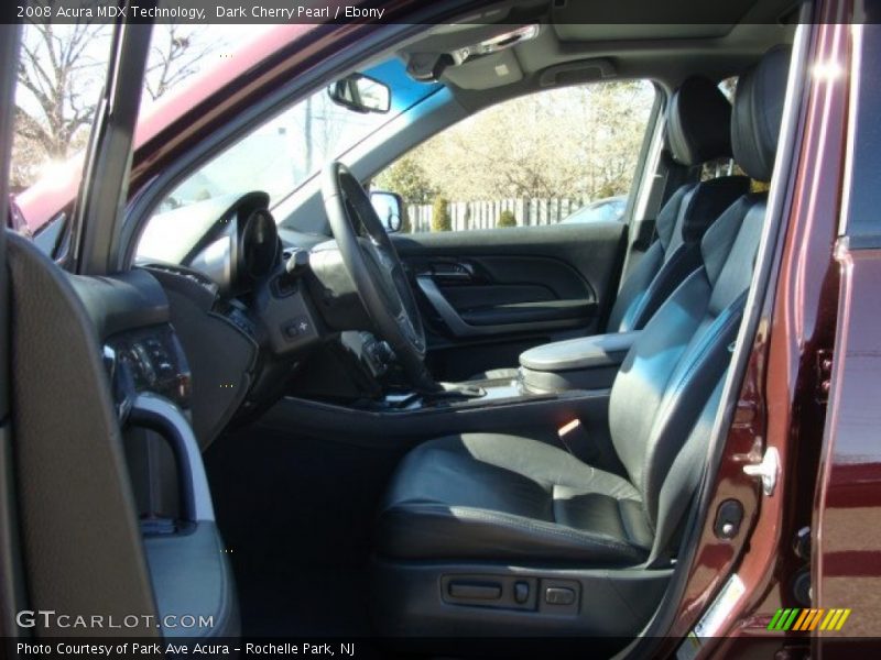 Dark Cherry Pearl / Ebony 2008 Acura MDX Technology