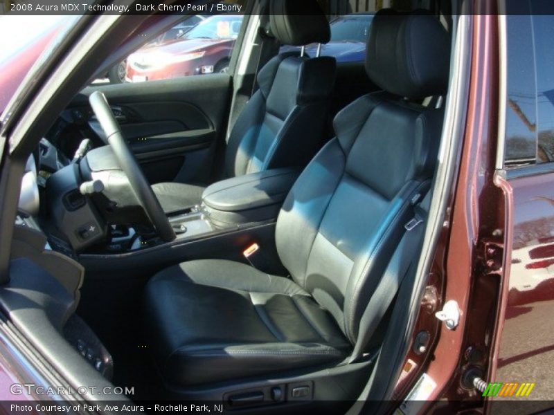 Dark Cherry Pearl / Ebony 2008 Acura MDX Technology