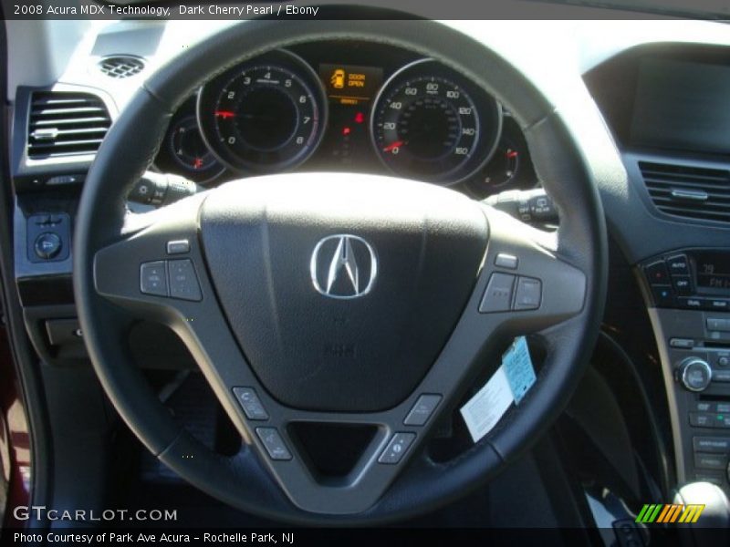 Dark Cherry Pearl / Ebony 2008 Acura MDX Technology