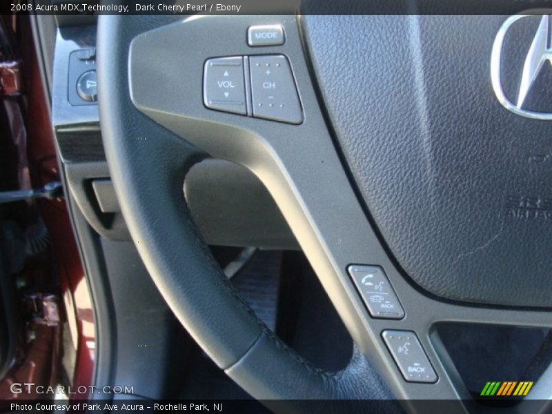 Dark Cherry Pearl / Ebony 2008 Acura MDX Technology