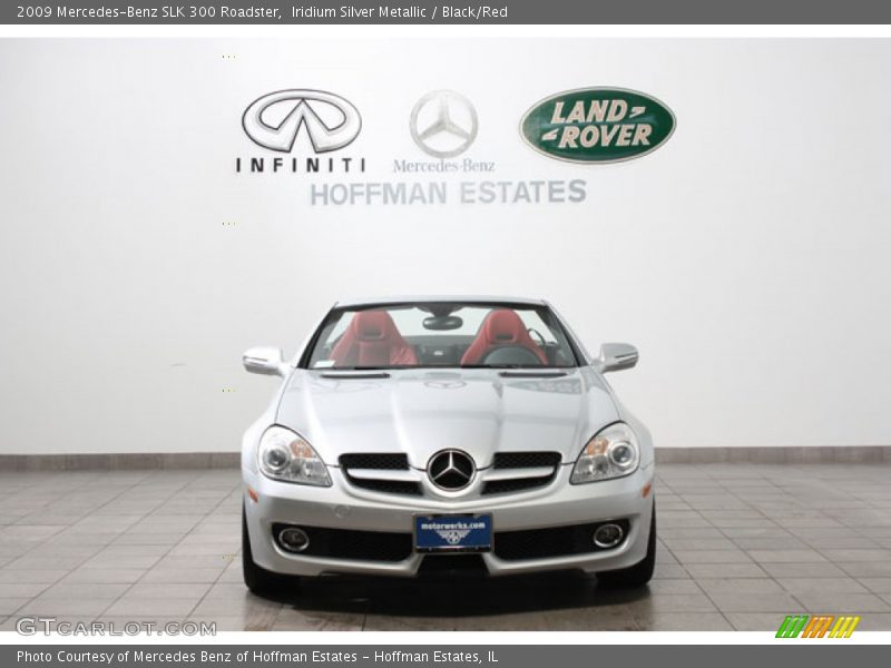 Iridium Silver Metallic / Black/Red 2009 Mercedes-Benz SLK 300 Roadster