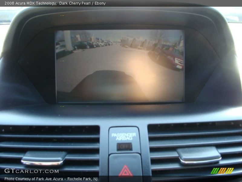 Dark Cherry Pearl / Ebony 2008 Acura MDX Technology