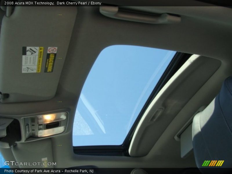 Dark Cherry Pearl / Ebony 2008 Acura MDX Technology