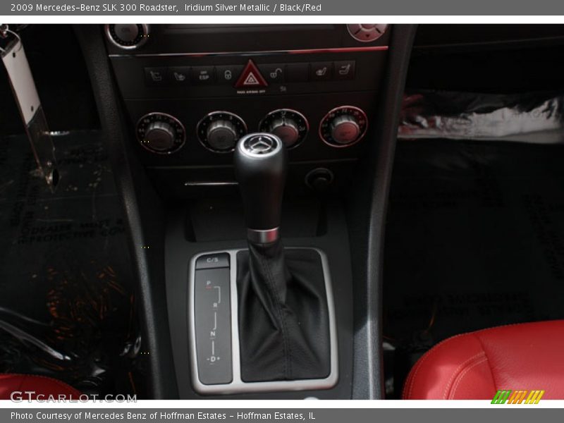 Iridium Silver Metallic / Black/Red 2009 Mercedes-Benz SLK 300 Roadster
