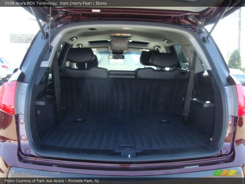 Dark Cherry Pearl / Ebony 2008 Acura MDX Technology