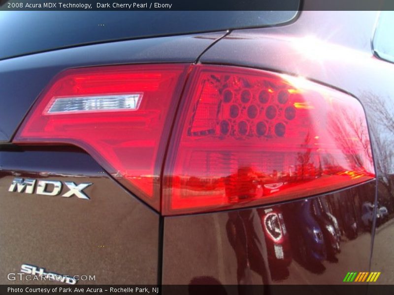 Dark Cherry Pearl / Ebony 2008 Acura MDX Technology