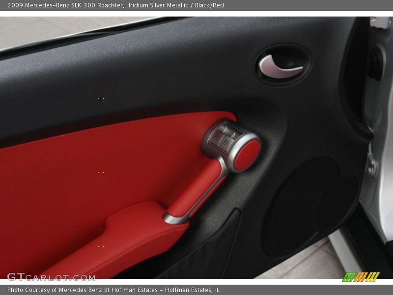 Iridium Silver Metallic / Black/Red 2009 Mercedes-Benz SLK 300 Roadster