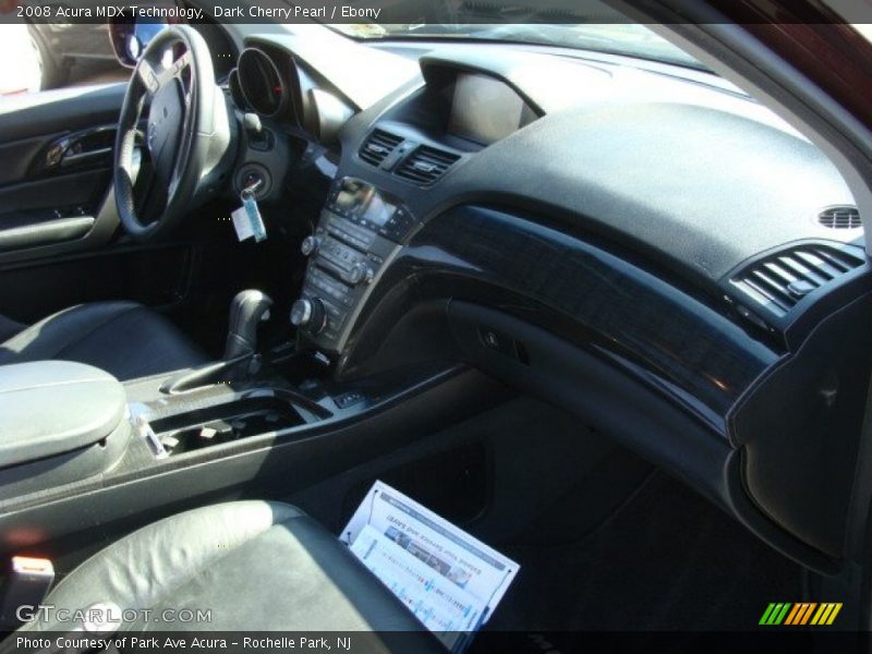 Dark Cherry Pearl / Ebony 2008 Acura MDX Technology