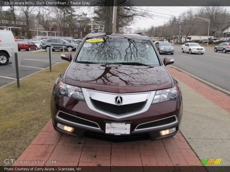 Dark Cherry Pearl / Taupe Gray 2010 Acura MDX