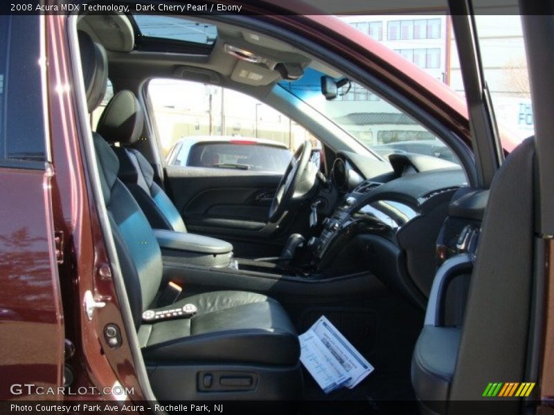 Dark Cherry Pearl / Ebony 2008 Acura MDX Technology