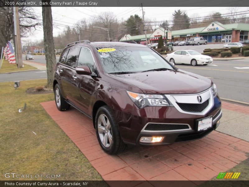 Dark Cherry Pearl / Taupe Gray 2010 Acura MDX