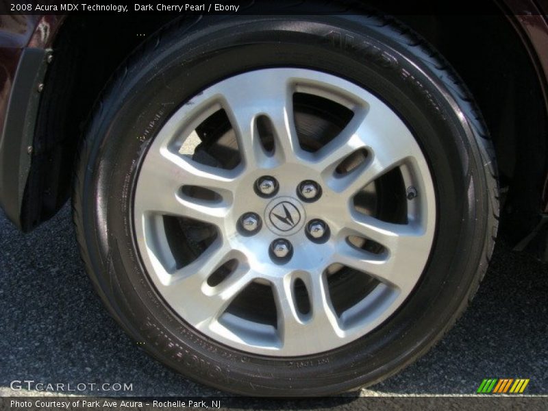 Dark Cherry Pearl / Ebony 2008 Acura MDX Technology