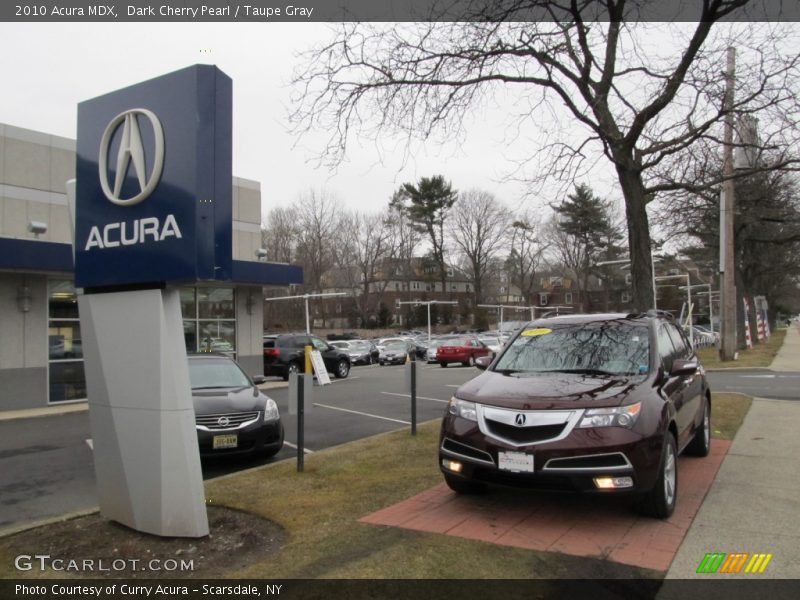 Dark Cherry Pearl / Taupe Gray 2010 Acura MDX