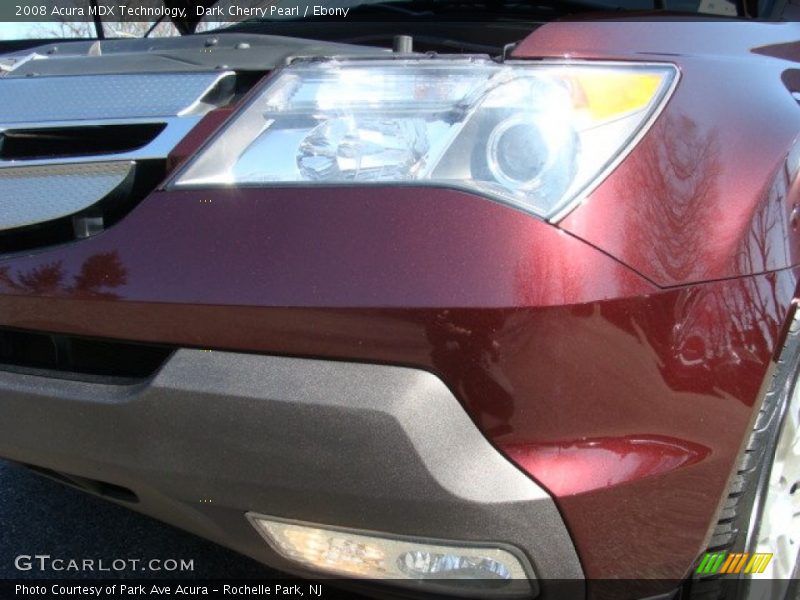 Dark Cherry Pearl / Ebony 2008 Acura MDX Technology