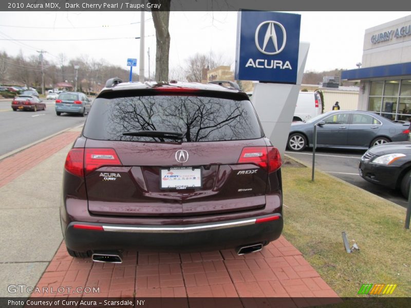 Dark Cherry Pearl / Taupe Gray 2010 Acura MDX