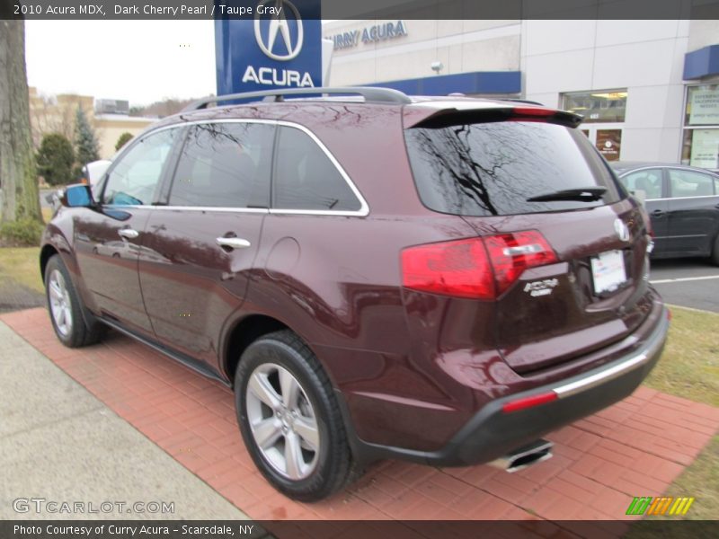 Dark Cherry Pearl / Taupe Gray 2010 Acura MDX