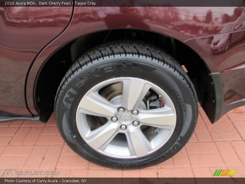 Dark Cherry Pearl / Taupe Gray 2010 Acura MDX