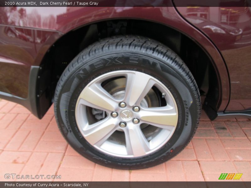 Dark Cherry Pearl / Taupe Gray 2010 Acura MDX